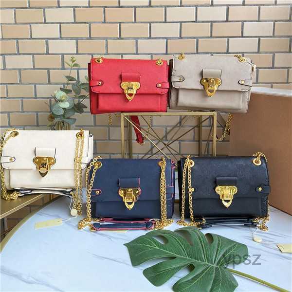 

Evening Bags Top Chain Luxury Designers Bags Messenger Handbags 2021 Fashion High Quality Purse Lady Thread Women Wallets Hobo Purses Famou, Classic floral -red