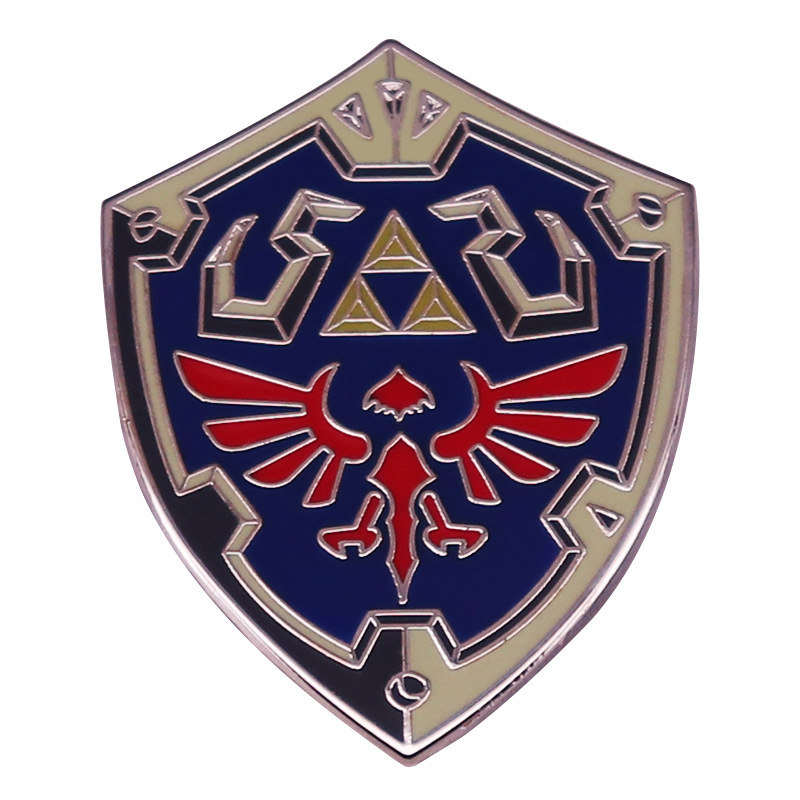 

Breath of the Wild Link Brooch Pins Enamel Metal Badges Lapel Pin Brooches Jackets Jeans Fashion Jewelry Accessories Game brooch, As picture