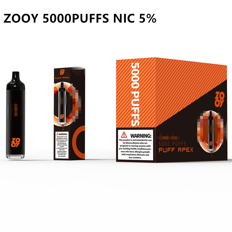 

Original vape pen Electronic Cigarettes ZOOY 5000 puffs Rechargeable at the bottom Cigarette Deivce With mesh coil 650mAh Battery 12ml vs RandM 20mg 50mg