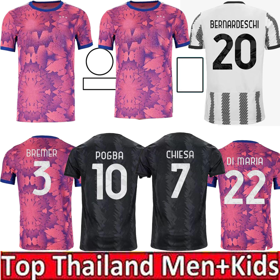

Soccer Jersey Fans Player Version 2022 2023 Home DI MARIA VLAHOVIC KEAN POGBA CHIESA McKENNIE LOCATELLI Top Jerseys 22 23 JUVE Kits Men Kids Uniform, Red