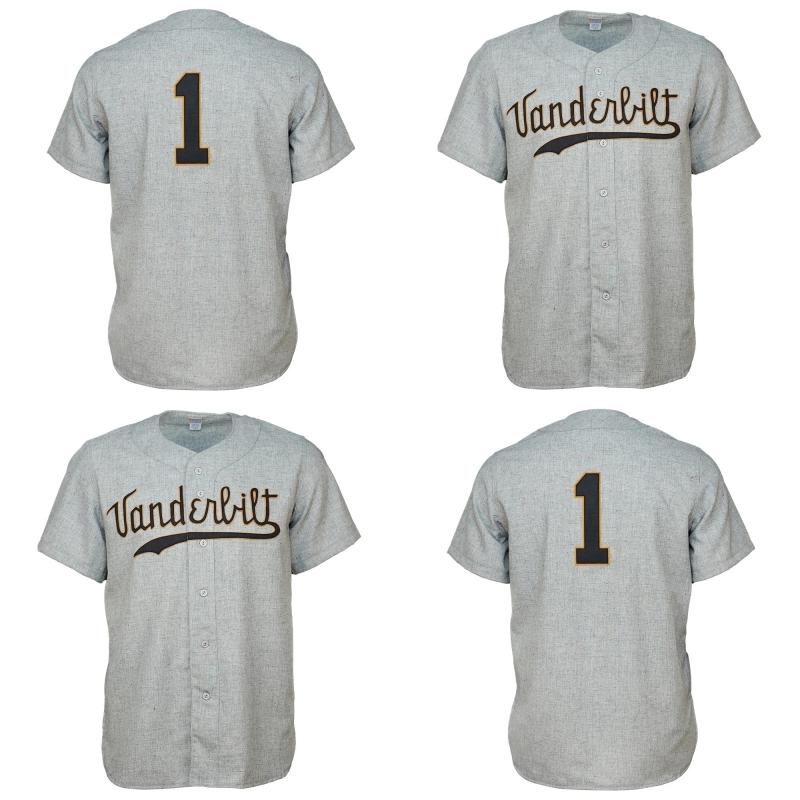 

baseball VU Vanderbilt Commodores 1960 Road Jersey Shirt Custom Men Women Youth Baseball Jerseys Any Name And Number Double Stitched, Grey your name your number