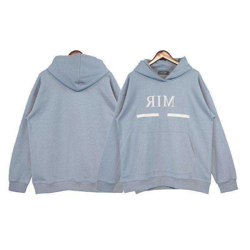 

2022 Luxury Brand Classic Hoodie Autumn Winter Letter Embroidered High Street Loose Men And Women Pullover GrayBlue, Brown