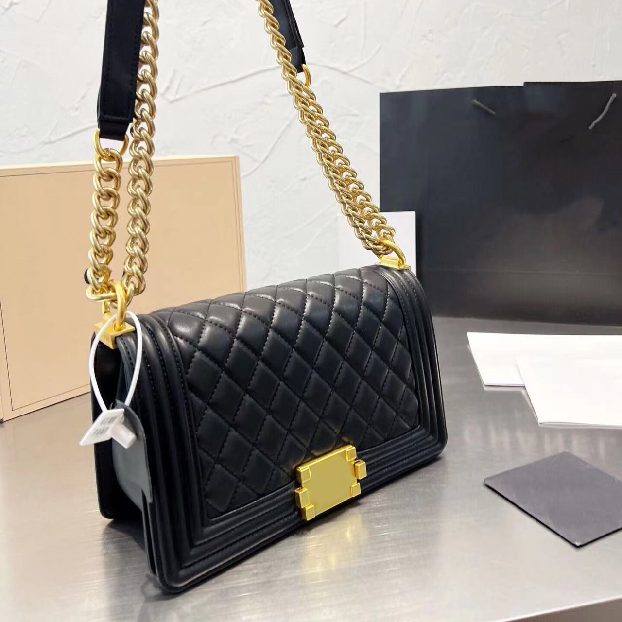 

Designer bags saddles bag 5A shoulder crossbod vintage handbags satchel luxury leather black gold hardware kit with strap hobo bags makeup wallet, Customize