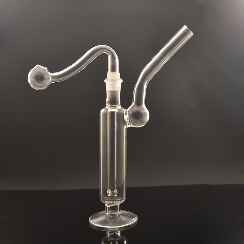 

Upgrade Glass Oil Burner Bong Hookah Water Pipes with Thick Pyrex Clear 10mm Joint Heady Recycler Dab Rig Hand Ash Catcher Bongs with Male Glass Oil Burner Pipe