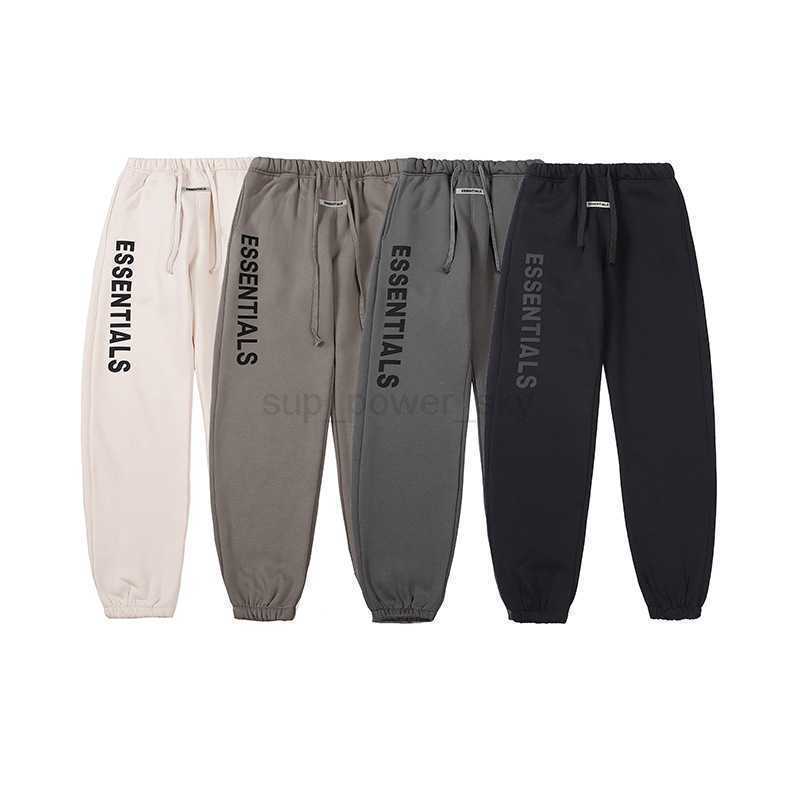 Mens Pants designer essential trousers Tide brand feel of God double thread essentials printed men women's sport pants
