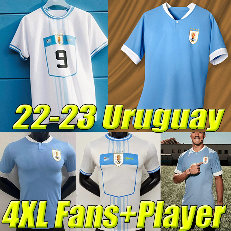 

4XL 2022 Uruguay Suarez soccer jerseys De Arrascaeta 22/23 fans player version R Araujo Bentancur E.Cavani D.Godin D.NUnez M Gomez Gimenez men kids kit Football shirt, Uruguay 21-22 home
