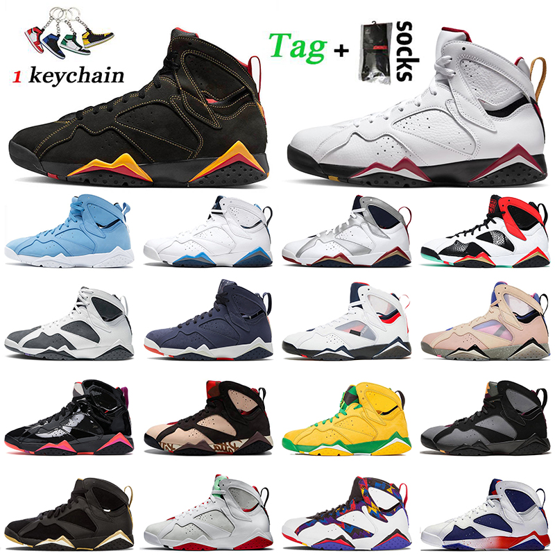 

Low 7 Men Basketball Shoes 2022 Jumpman 7s Cardinal Pantone Quai 54 White Black Athletic Sneakers Citrus Psgs Sapphire Barcelon Nights Nighthawk, B23 french blue 36-47
