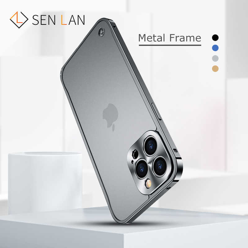 

Cell Phone Cases Luxury Metal Frame Case for IPhone 14 Plus 13 12 mini Pro Max Protective Shell for IPhone 11 Pro Aluminum Lens Protection Cover T220921, Magnetic purple