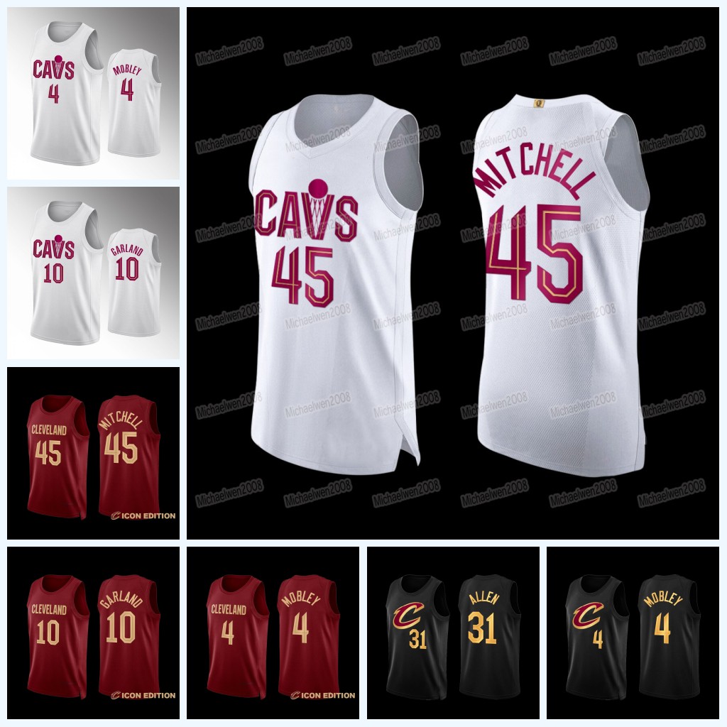 

Cavaliers 2022 -23 Donovan 45 Mitchell Basketball Jerseys Darius Garland 10 jerseys Kevin Love 0 Jarrett Allen 3Caris LeVert Evan, Black