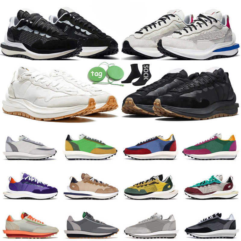 

Casual Shoes Sneakers Black White Gum Sail Sesame Nylon Fragments Ldwaffle Men Women Outdoor Vaporwaffle Ldv Sneakers, (1)