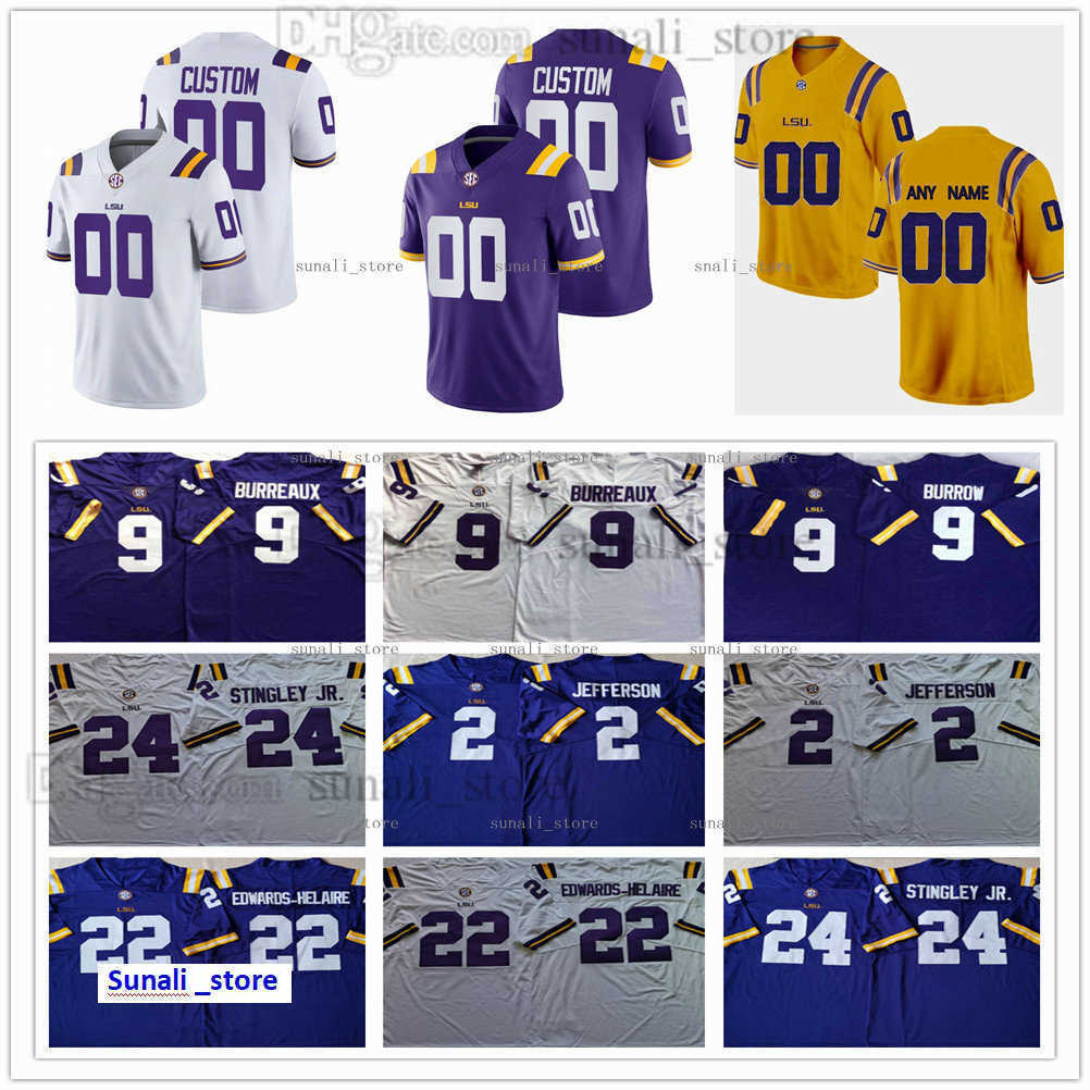 

LSU Tigers Man College 1 Kayshon Boutte Jerseys 3 Tyrion Davis-Price 14 Max Johnson 36 Cole Tracy 40 Devin White 29 Greedy Williams Patrick Queen Thaddeus Moss Ali Gaye, Women white