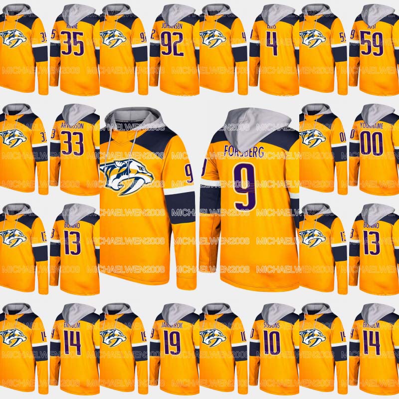 

College wear Nashville Predators Hoodies Roman Josi Pekka Rinne Matt Duchene Ryan Ellis Johansen Filip Forsberg Bonino Arvidsson Calle Jarnk, 13 nick bonino
