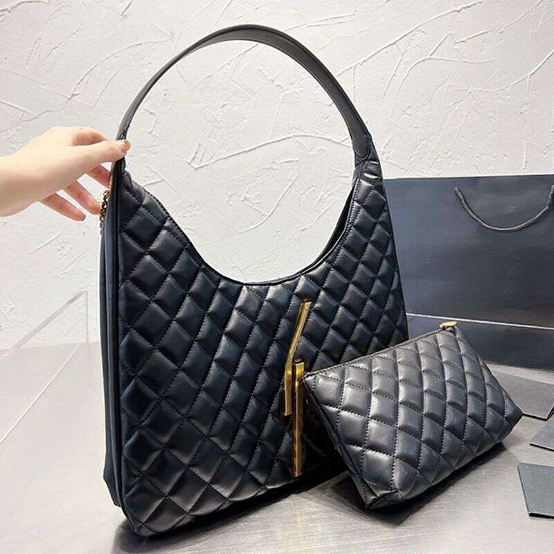 

Evening Bags Designer Bags Quilted Chain Shoulder Composite Bag Large Tote Bag Diamond Lattice Women Handbags With Mini Purse Genuine Leath, Red