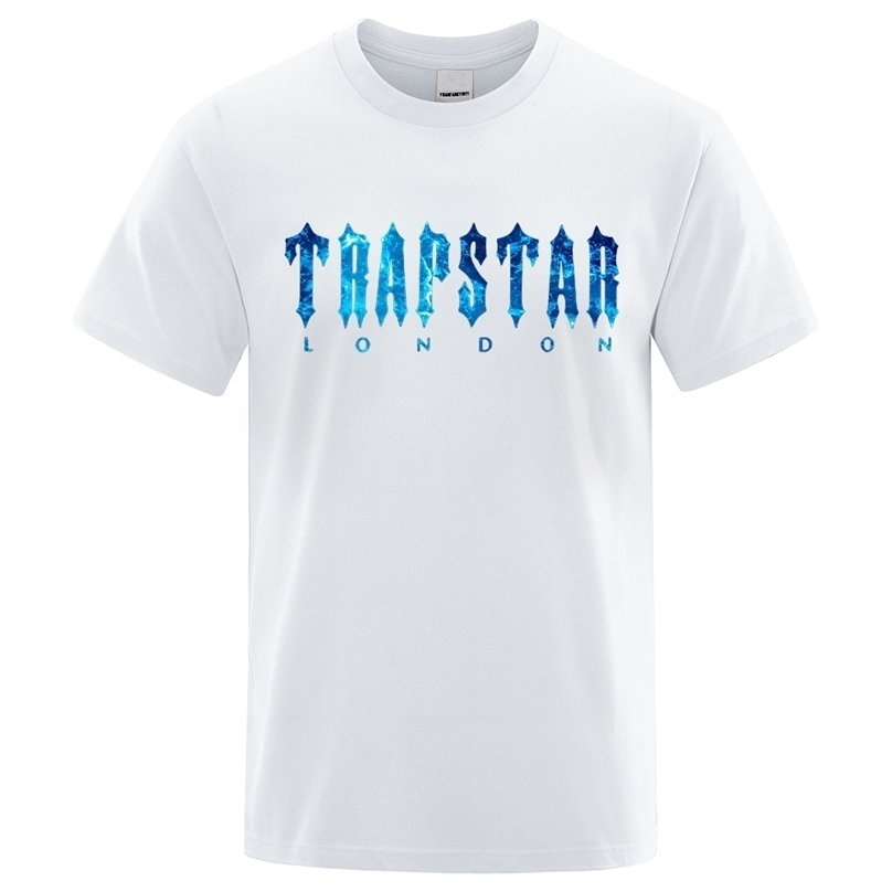 

Men' T-Shirts Trapstar London Undersea blue Printed T-Shirt men Summer Breathable Casual Short Sleeve Street Oversized Cotton Brand T Shirts 220924, Red
