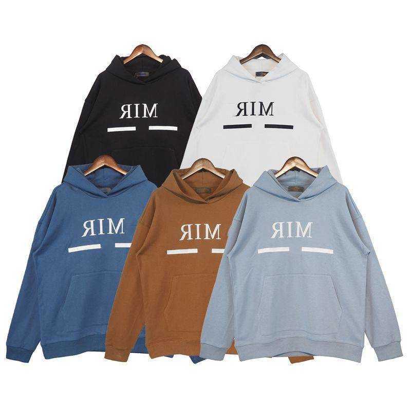 

2022 Luxury Brand Classic Hoodie Autumn And Winter Letter Embroidered High Street Loose Men And Women Pullover, Brown