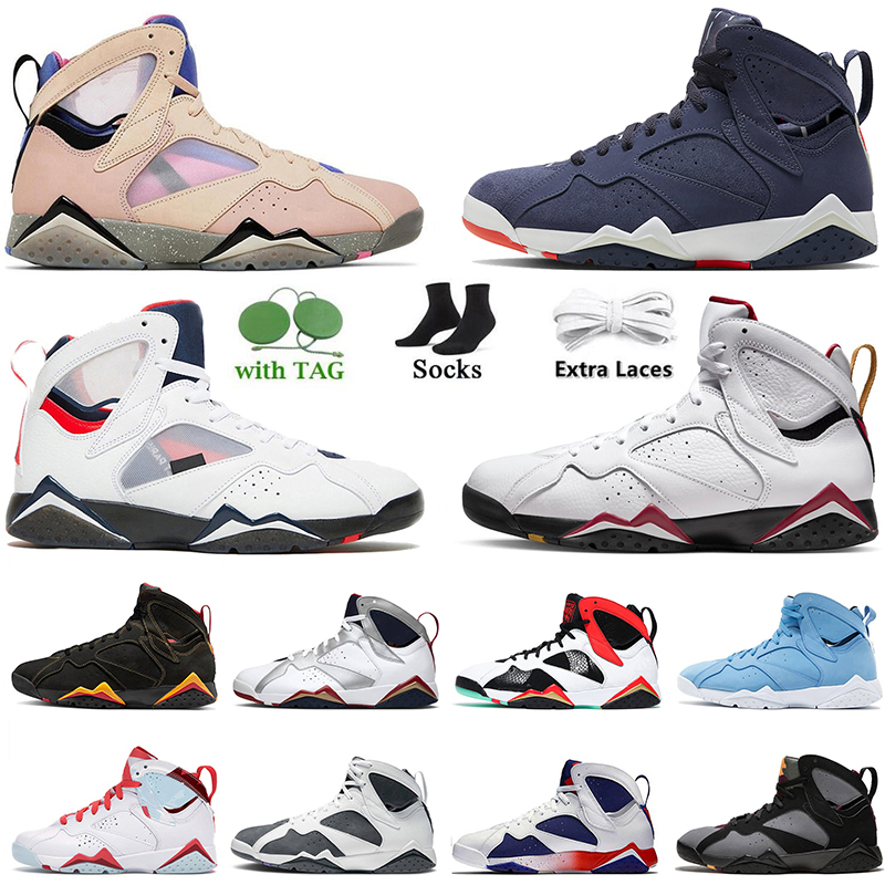 

Men Basketball Shoes 7 7s VII Top Jumpman Sapphire Cardinal Pantone Bordeaux Oregon Ducks Citrus Patta Mens Women Trainers Sneakers Size 47, B34 hare 36-47