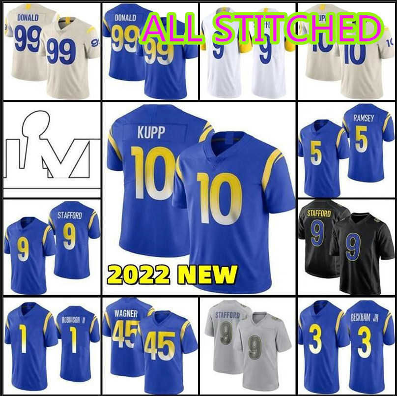 

Cooper Kupp Custom Jersey Los Angeles''Rams''99 Aaron Donald Jalen Ramsey Trammell New Matthew Stafford Odell Beckham Jr. Football Jerseys Mens Womens Kids 4xl, Color