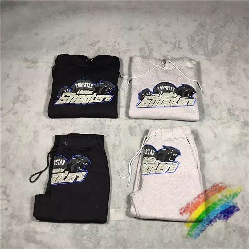 

Men's Tracksuits fw Blue Tiger Trapstar Towel Embroidered Hoodie Men Women Hooded Pullover 220924