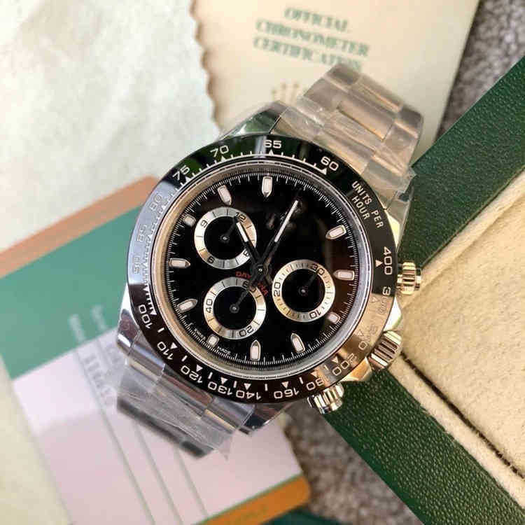 

Panda Ceramic Ring Men's Ditongna Watch Water Ghost Steel Tape Full Automatic Mechanical P12x, White