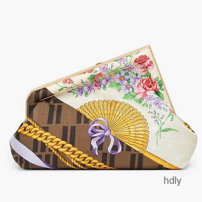 

Evening Bags Print Clutch Bag Shoulder Bags Crossbody Handbag Women Fashion Classic Letter Hasp Purse Leather Metal Hardware Wallet Removable Shoulder Strap, 26x18x9.5cm