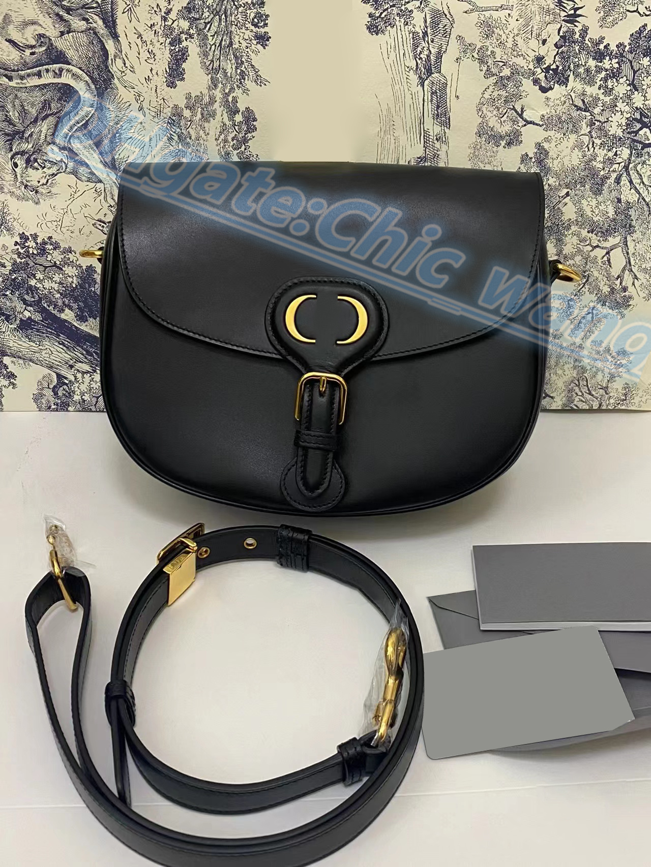 

Fashion Luxury Designer Bobbys 30 embroidery saddles bag with Metal brand logo wholesale womens mens smooth leather fashion handbag crossbody shoulder clutch bags, Box