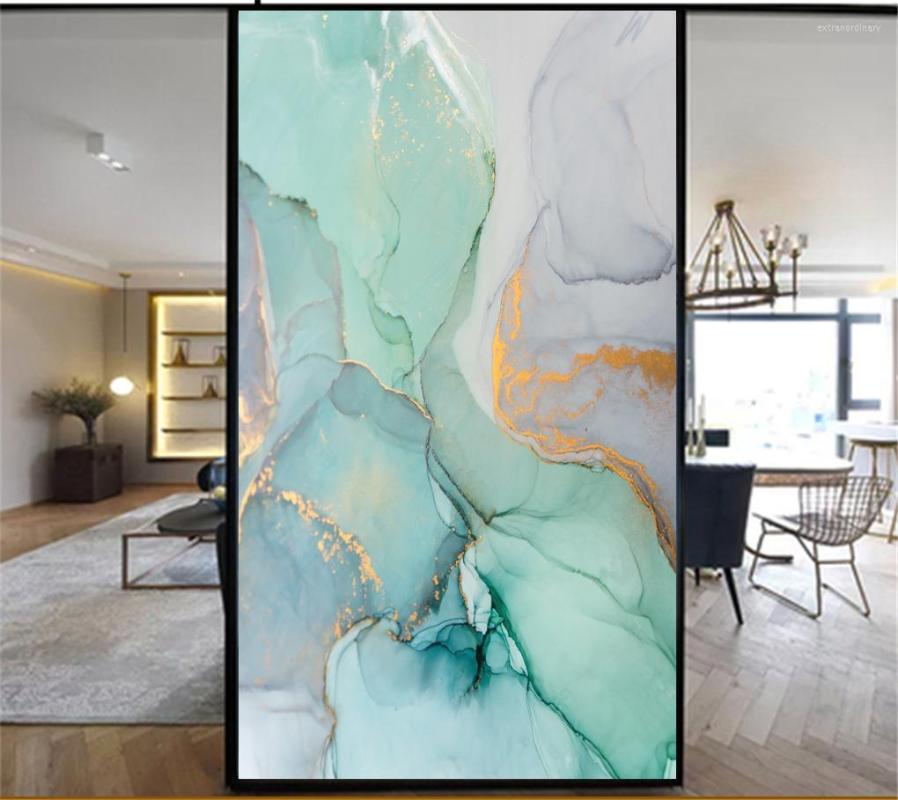 

Window Stickers Privacy Windows Film Decorative Marble Style Stained Glass No Glue Static Cling Frosted Tint