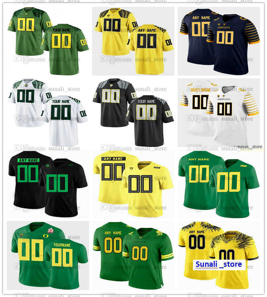 

American College Football Wear Men Oregon College Ducks Football 98 Lawrence Taylor Jerseys 5 Sean Dollars 2 Bralon Addison 26 Travis Dye 3 Bo Nix 5 Kayvon Thibodeaux 1, Black