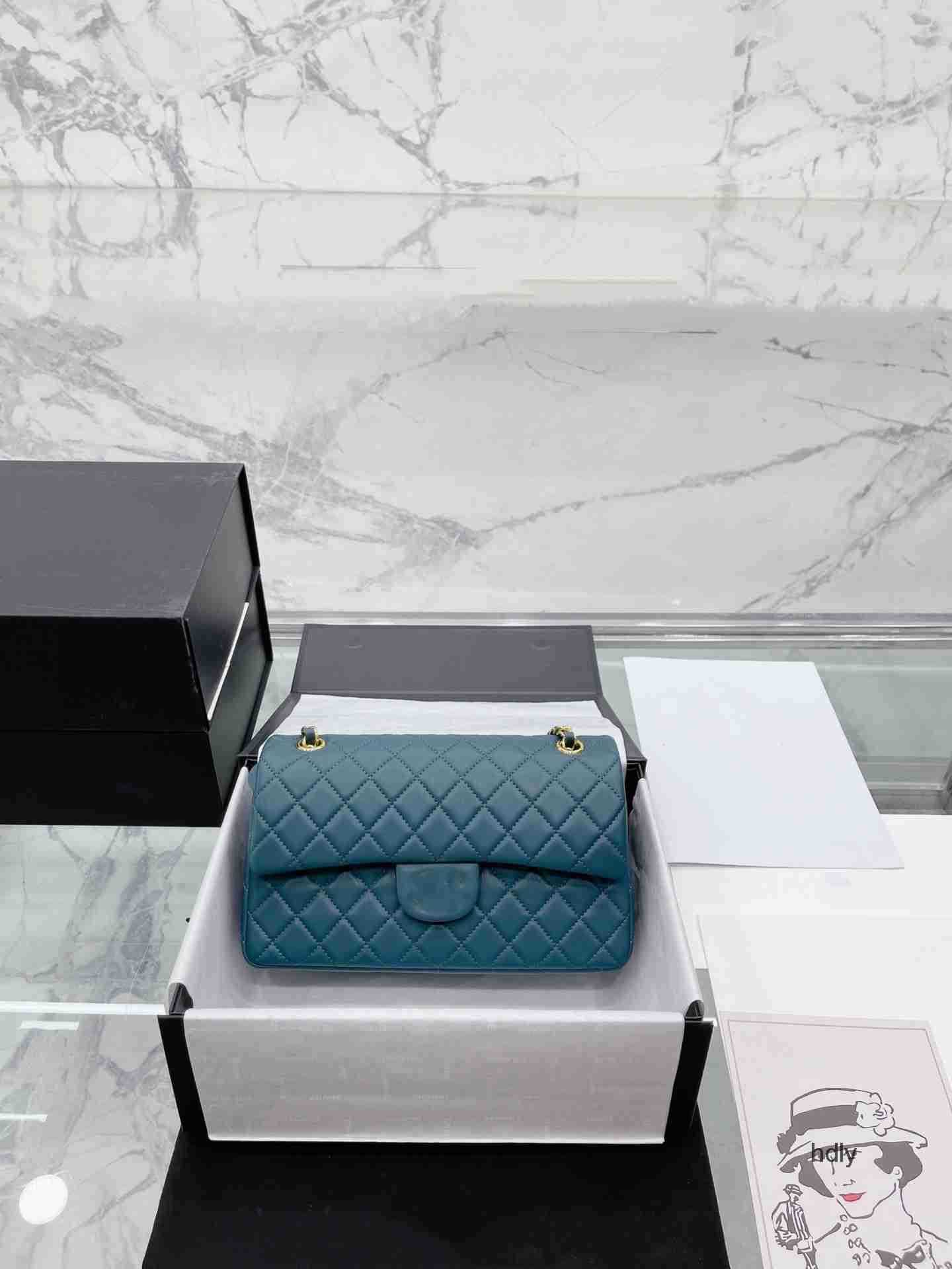 

Evening Bags Classic CF Luxury Designer Bag Ladies Shoulder Bag Portable Crossbody Chain Lambskin Gold Mouth Simple Atmosphere Fashion Versatile, Red