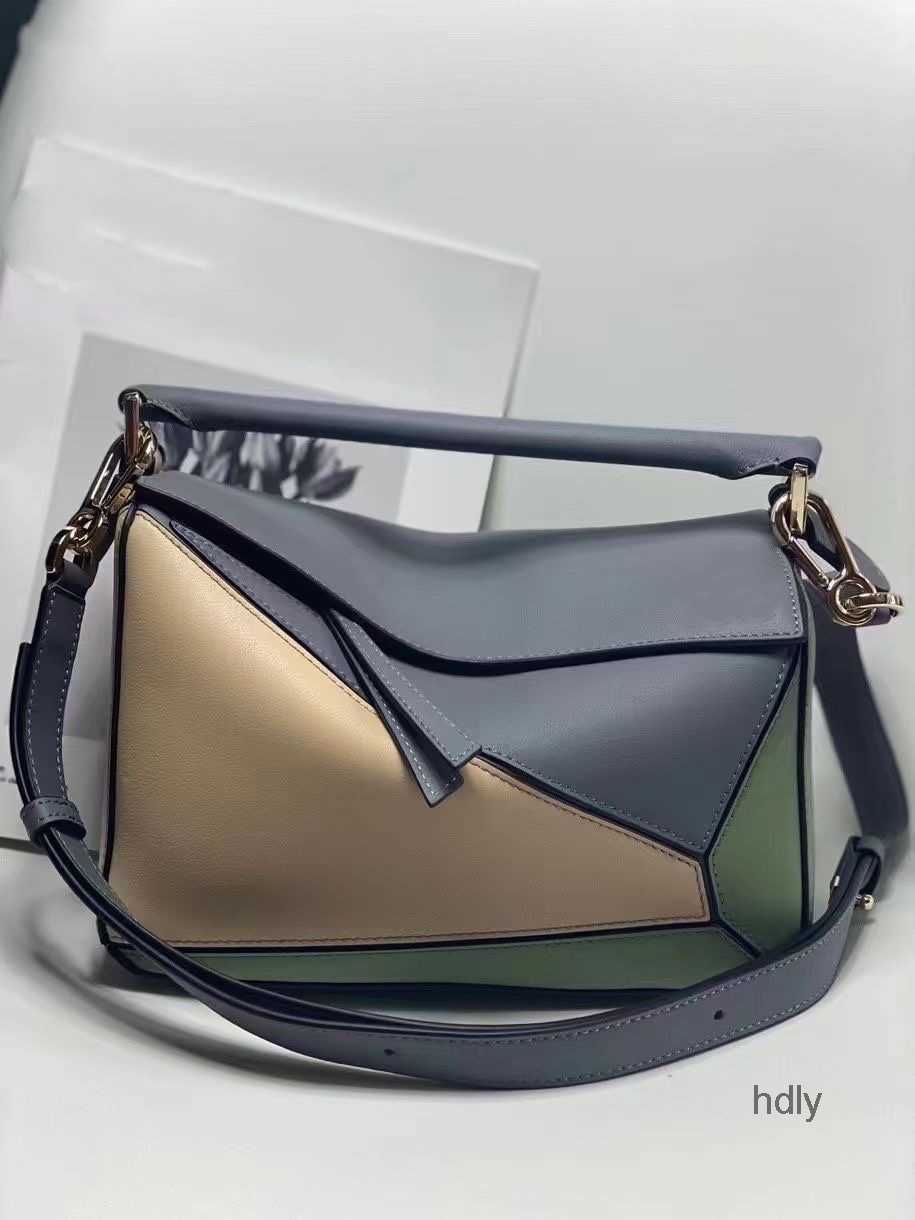 

Evening Bags Fashion Designer Bags Luxury Women's Handbags Shoulder Bags Crossbody Underarms Large Capacity Two Tone Patchwork, Blue