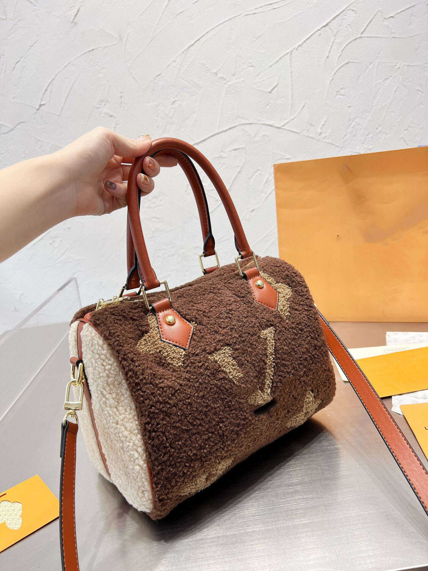 

Shoulder Bags Designer bag new handbag Wool winter women's bag pillow shoulder crossbody