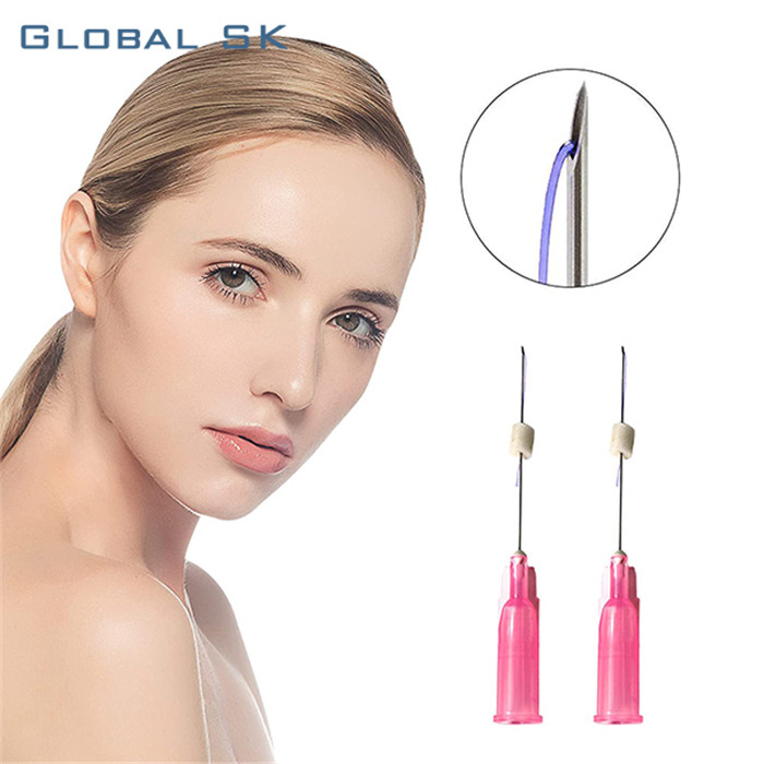 

Beauty items pdo threads lift needle type screw 26G 60mm for face finelines