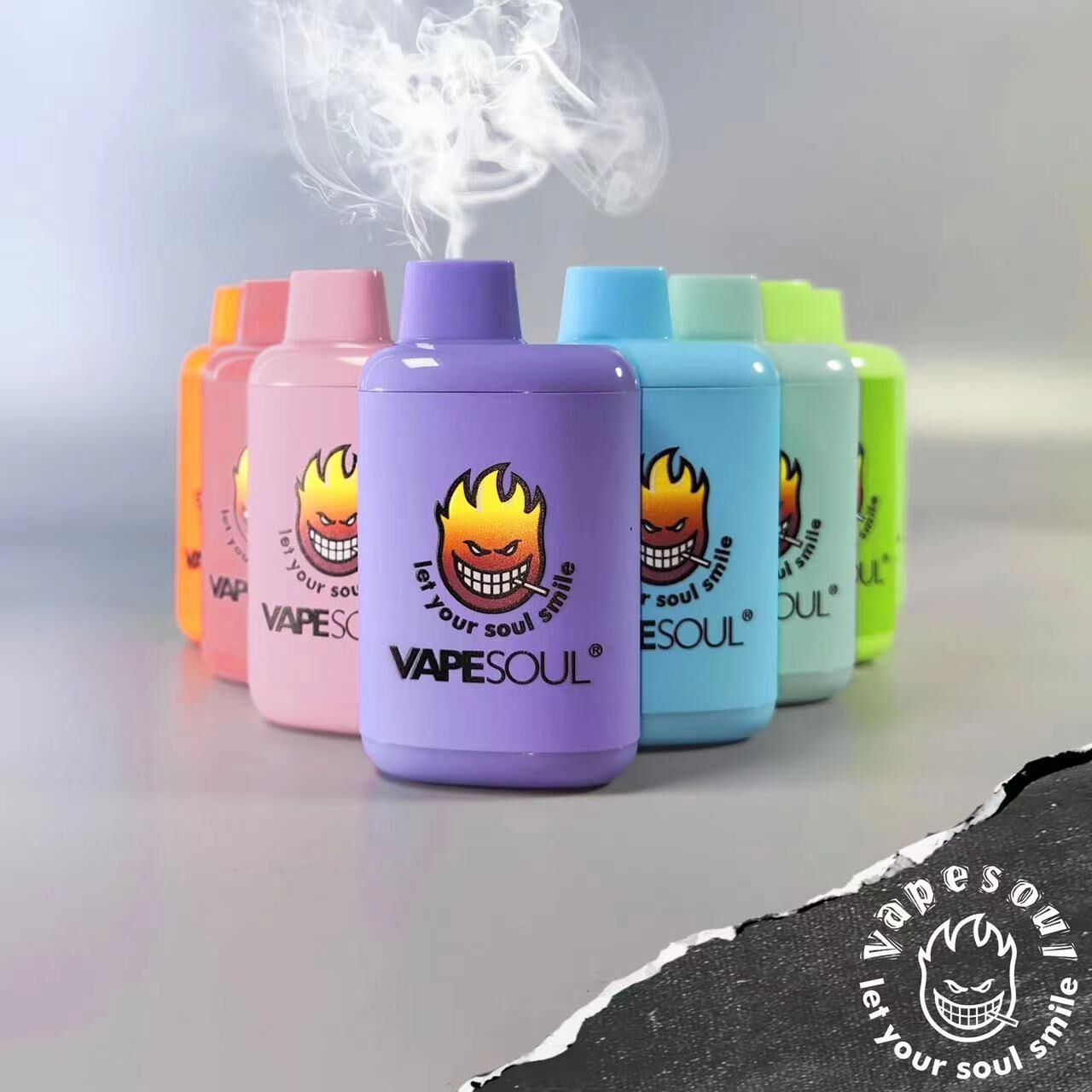 

Vapesoul Disposable Vape 6500 Puffs V-Ghost Mesh Coil Electronic Device Vape Pod