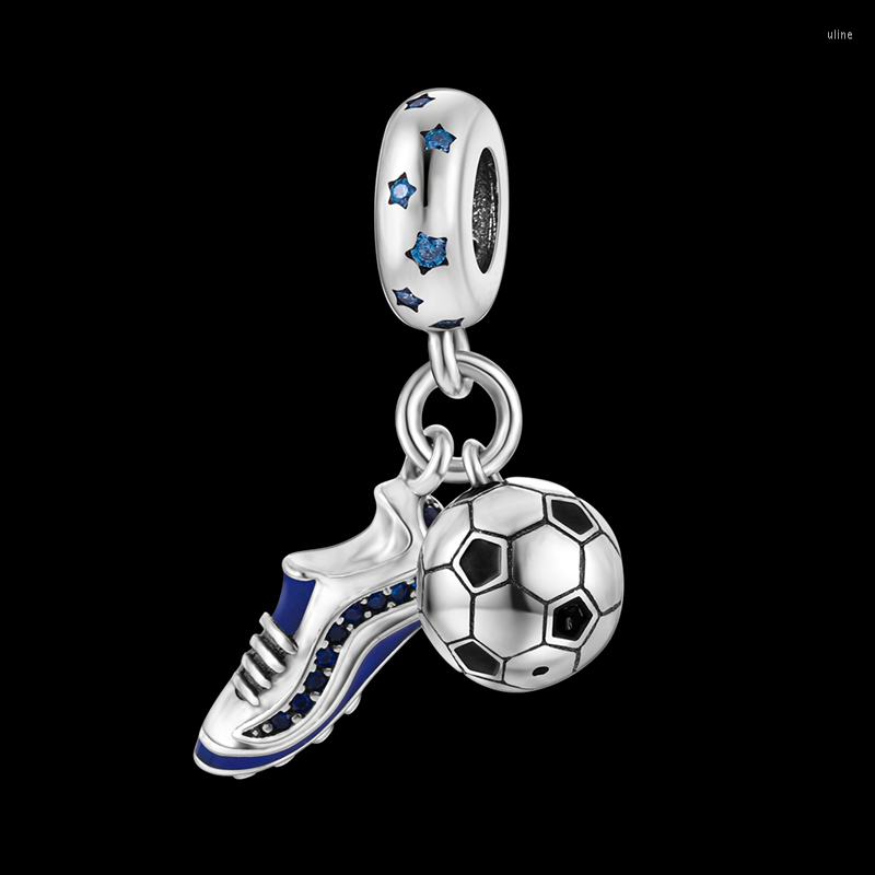 

Charms Football And Soccer Boots Fit Original Brand Bracelet DIY Fine Jewelry GIft For Women Sisters