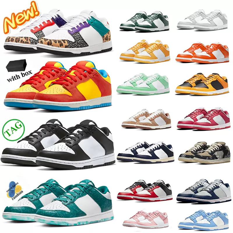 

With box panda Casual Shoes UNC Safari Mix Grey Fog Syracuse Team Green University Blue Georgetown walking jogging sneakers trainers size 36-47