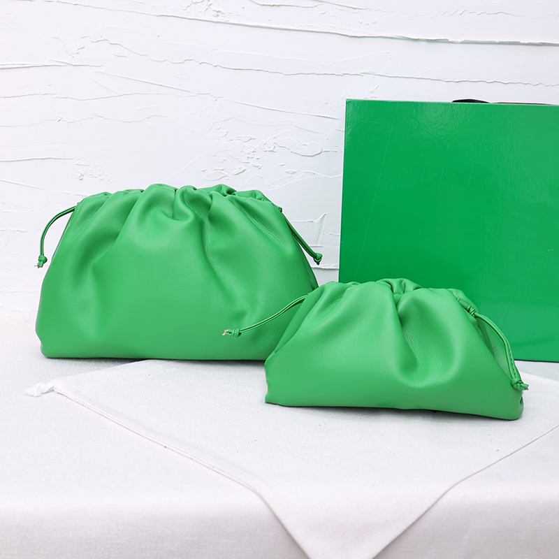 

7A Quality Women cloud bag leather shoulder straps vintage classic Bags luxury Designers genuine leather crossbody purse wallet full packaging, Carton