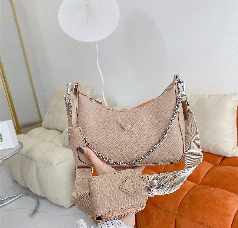 

Multicolor Nylon Shoulder Bags Women Letters Handbags Purses Small Totes High Quality Classic Underarm Bag Wholesale with box, Green