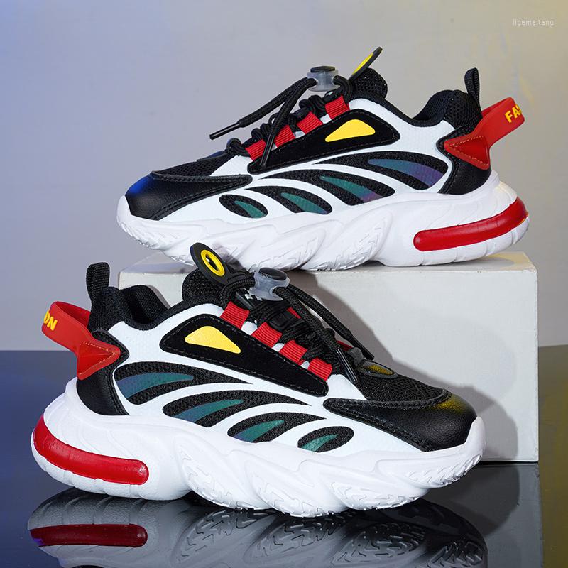 

Athletic Shoes Fashion Kids Sports Mesh Comfortable Children Girl Boy Toddler Running Sneakers Anti-Skid Absorption Tenis Infantil, Gray