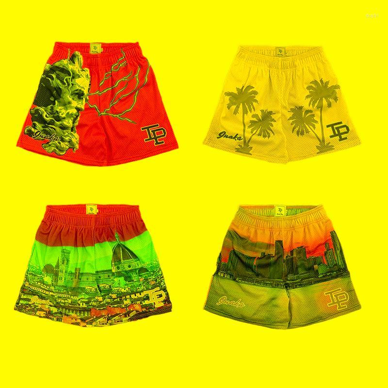 

Men's Shorts Men's Inaka Power 2022 Men Women Classic GYM Basketball Workout Mesh One Layer Fashion DesignMen's, Bai yun p