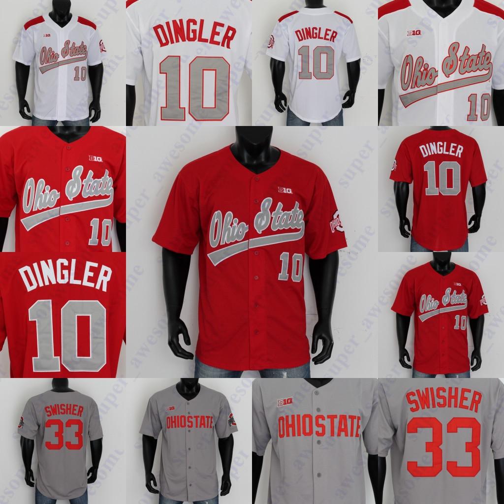 

baseball Ohio State Baseball Jersey Dillon Dingler Brent Todys Connor Pohl Nate Karaffa Zach Dezenzo Garrett Burhenn Griffan Smith Seth Lons, Gray red