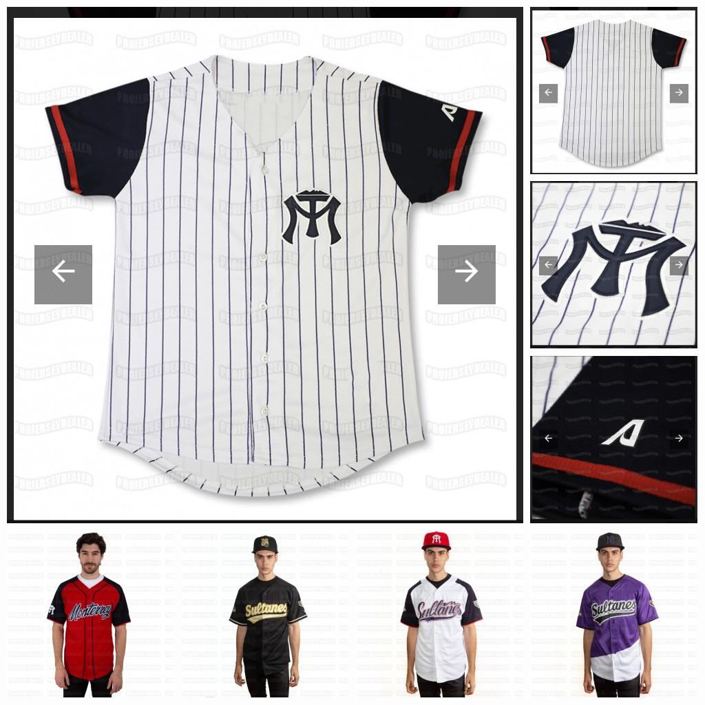 

baseball sultanes de monterrey baseball Jersey Custom mens and womens childrens clothing any number name, Red youth s-xl