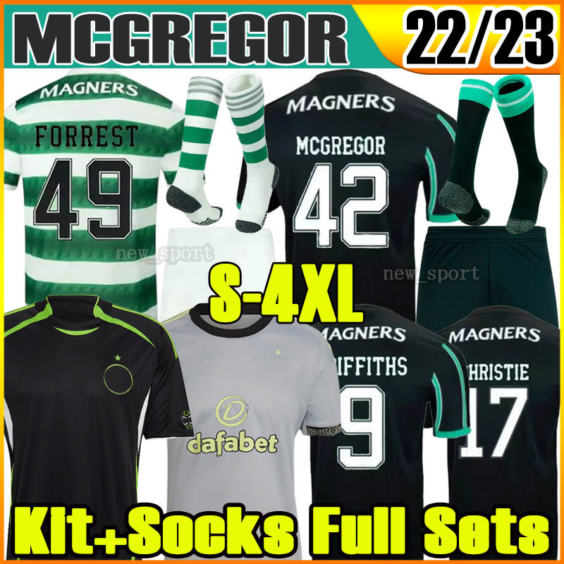 

3XL 4XL 22 23 Celtic soccer jerseys Teamgeist EDOUARD BROWN DUFFY TAYLOR CHRISTIE fans player version jersey 2022 2023 home away Men Kids full sets football shirt, 22 23 3rd patch