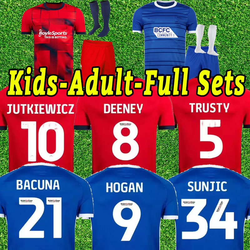 

Men 22 23 Birmingham Soccer Jerseys 2022 2023 City Sam Gallagher jerseys Adult Kids Kits Lukasz Jutkiewicz Classic sports home blue away red football shirts sock full