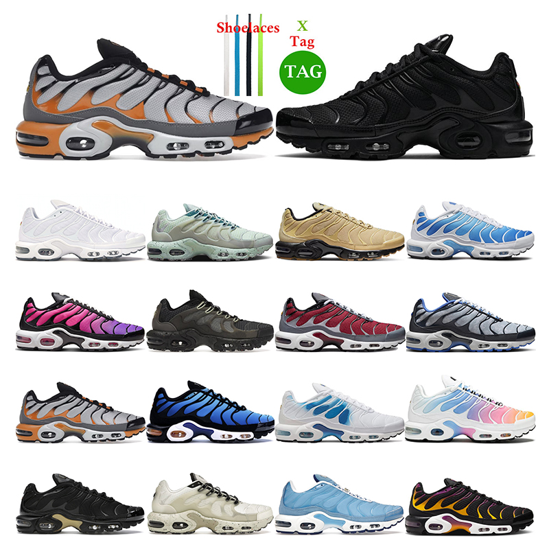 

trainers tn plus running mens shoes white Black Gold Bullet Dusk Atlanta University Blue women Breathable sneakers sports tennis fashion