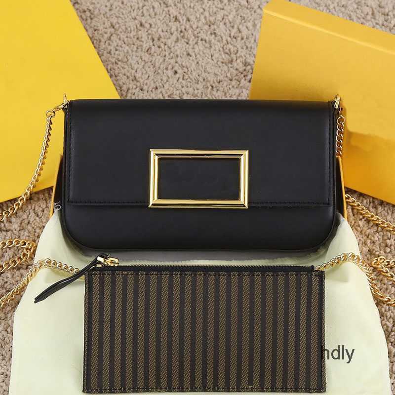 

Evening Bags Cross Body Bag Shoulder Bag Women's Chain Wallet Fashionable Lightweight Detachable Strap Plus Striped Handbags Leather 5A Quality, Black