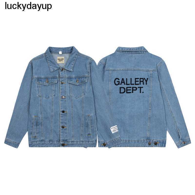 

new Men' Jeans designer winter fashion Gary dept men women' casual jeans jacket, Picture color 1