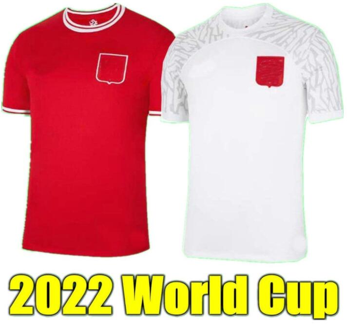 

2022 LEwAnDOWSKI Soccer Jersey PoloniaS Home away 2023 red white GROSICKI #11 PISZCZEK MILIK Jerseys football Men Shirts uniforms MEN S-XXL PolandS 22 23, Away man +wc patch