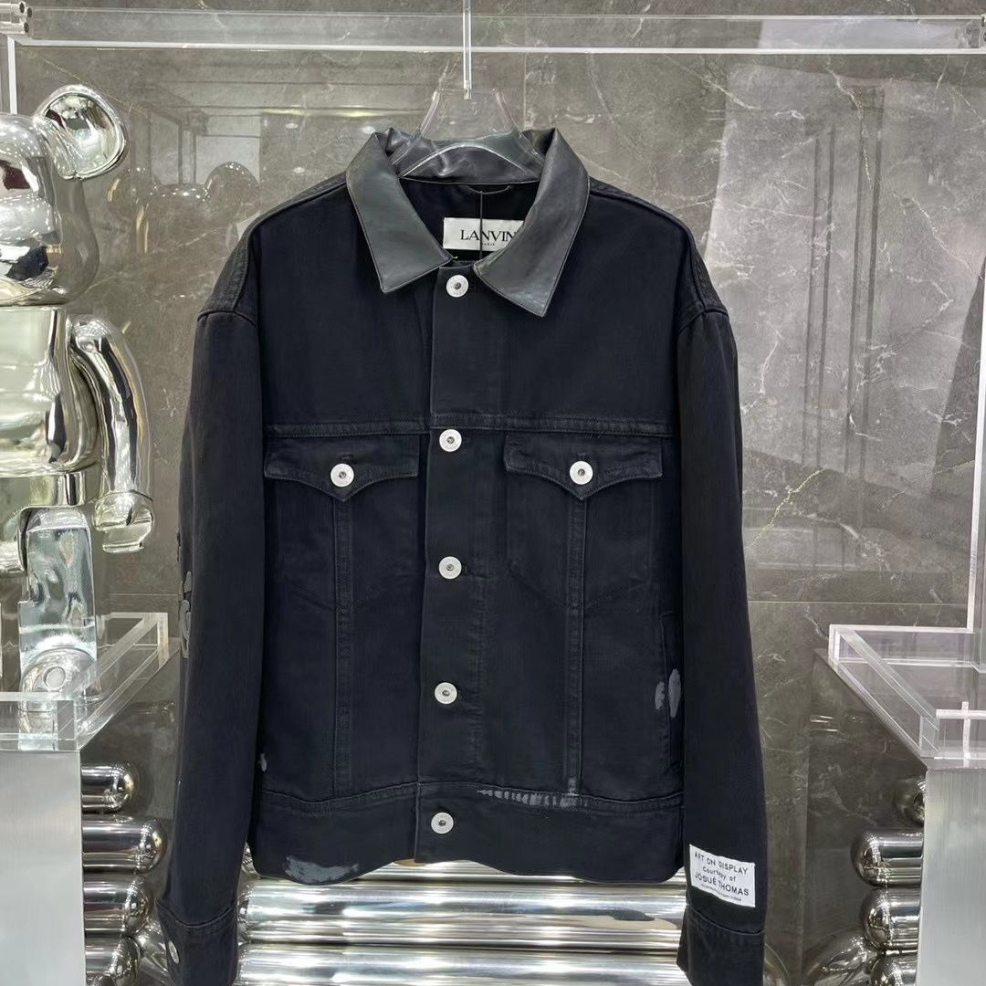 

Men Jackets Women Coats lanvin Autumn and Winter High Streets, Black