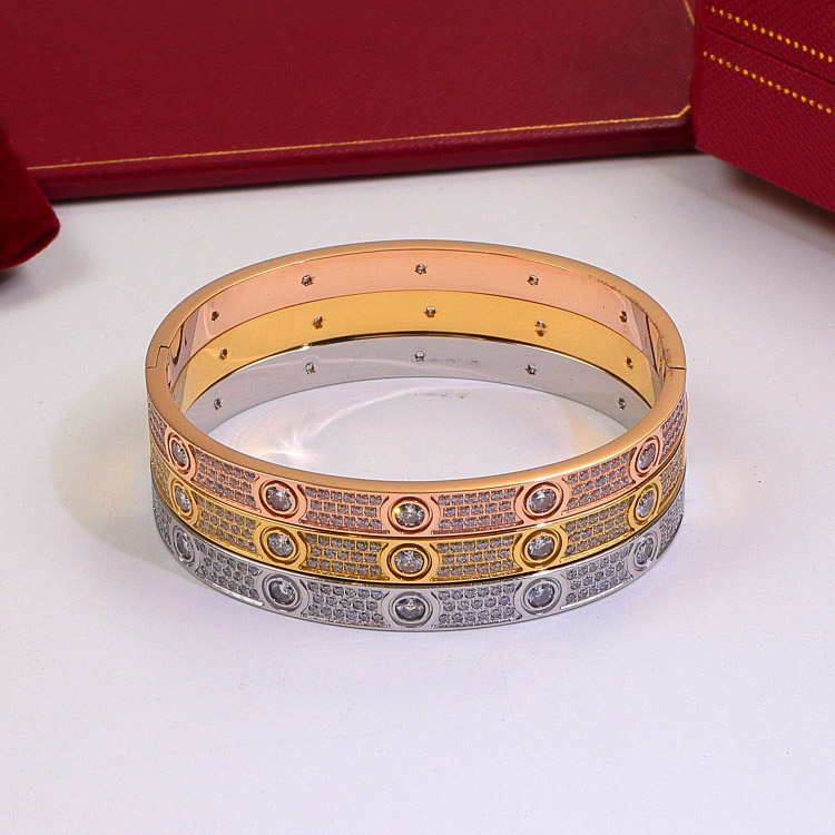 

Fashion Tennis Eternal Love Bracelet Designer Jewelry For Mens Women Full Diamond 18k gold Bangle Silver Gifts Womens Luxury Love Bracelets