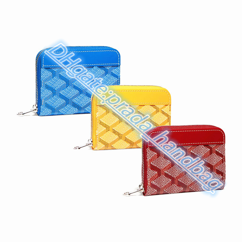 

Luxurys Genuine Leather with box Purse card holder Mini designer Women's mens wallet Holders Coin Casual wholesale Mini Wallets key pouch Pocket Interior Slot, Yellow