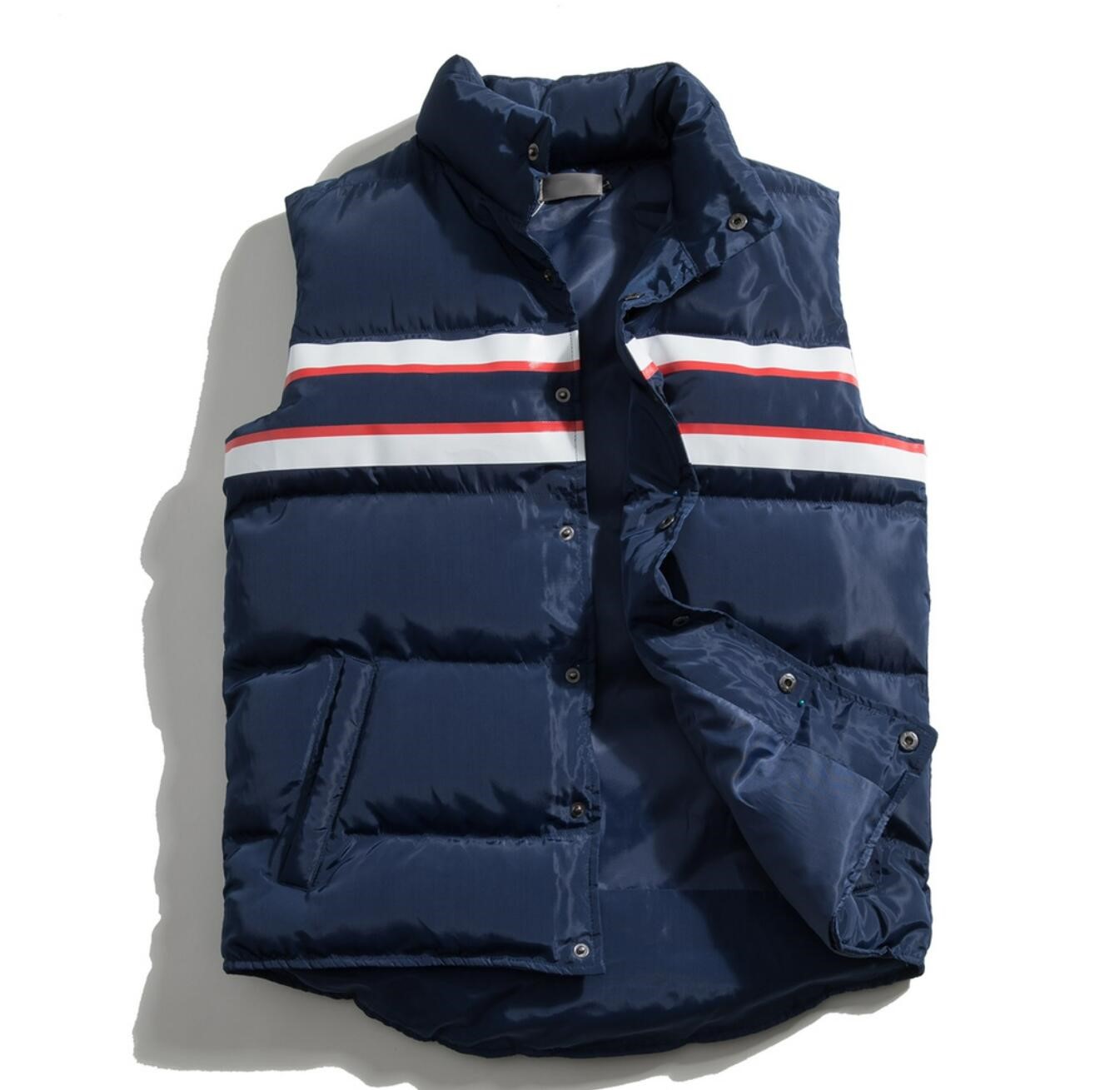 

Winter Casual Outerwear Female Male Five-pointed Star Printed Down Vests Clothes Student Couple's Waistcoats A Variety Of Plush Coats Asian Size M-3XL, Blue